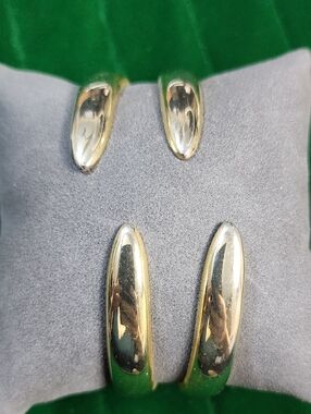 Vintage Gold-Tone Cuff Statement Bracelets